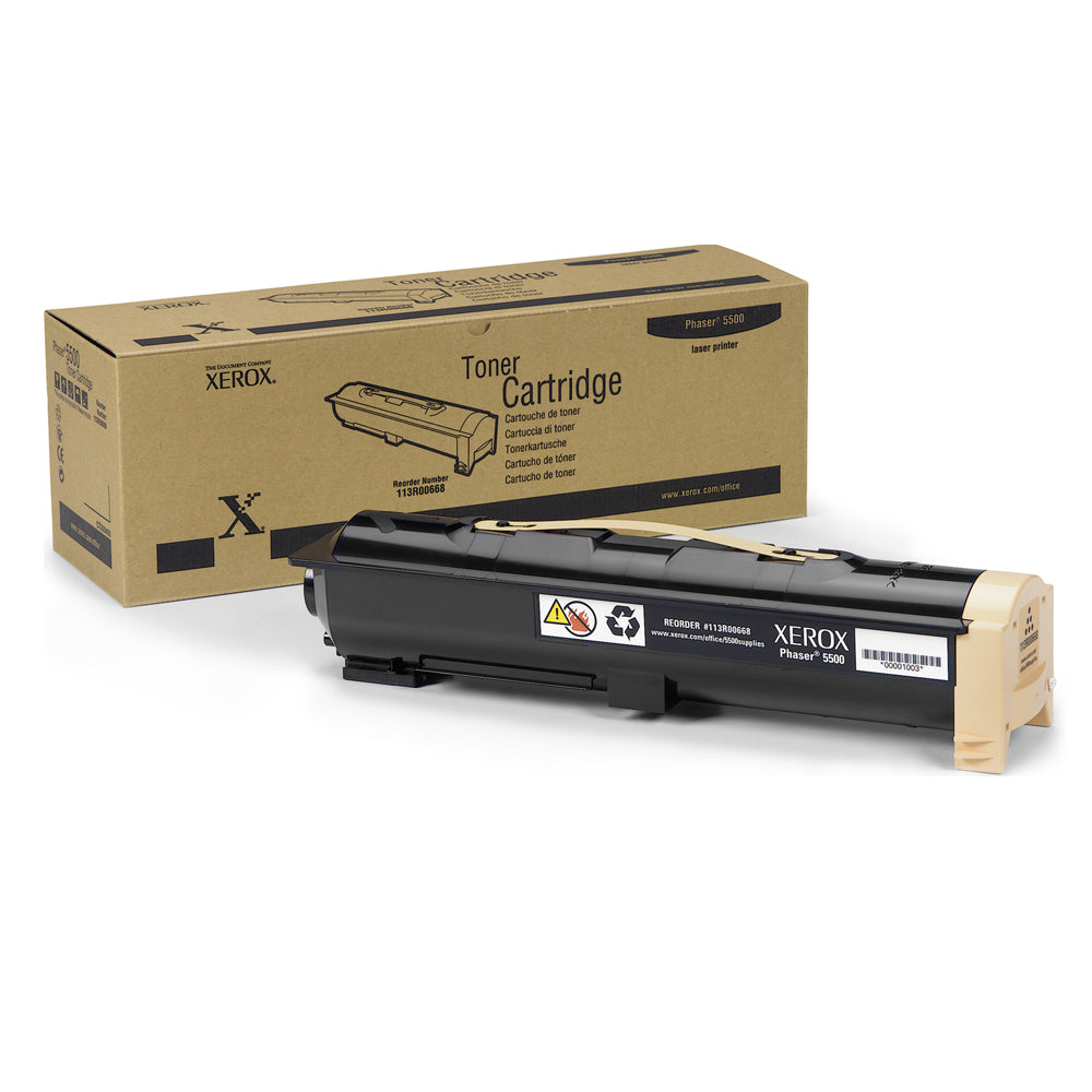XEROX PHASER 5500 BLACK TNR CRTR (113R00668) (XER113R00668)