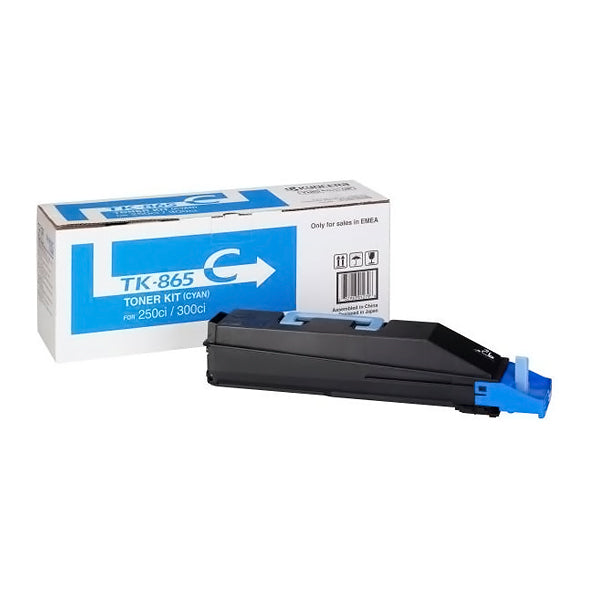 KYOCERA TASKALFA 250ci/300ci CYAN TONER (12k) (TK-865C) (KYOTK865C)