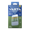 Φορτιστής Μπαταριών Varta Eco Pro Recycled έως 4 Μπαταρίες AA/ AAA + 4 Μπαταρίες AA 2100 mAh