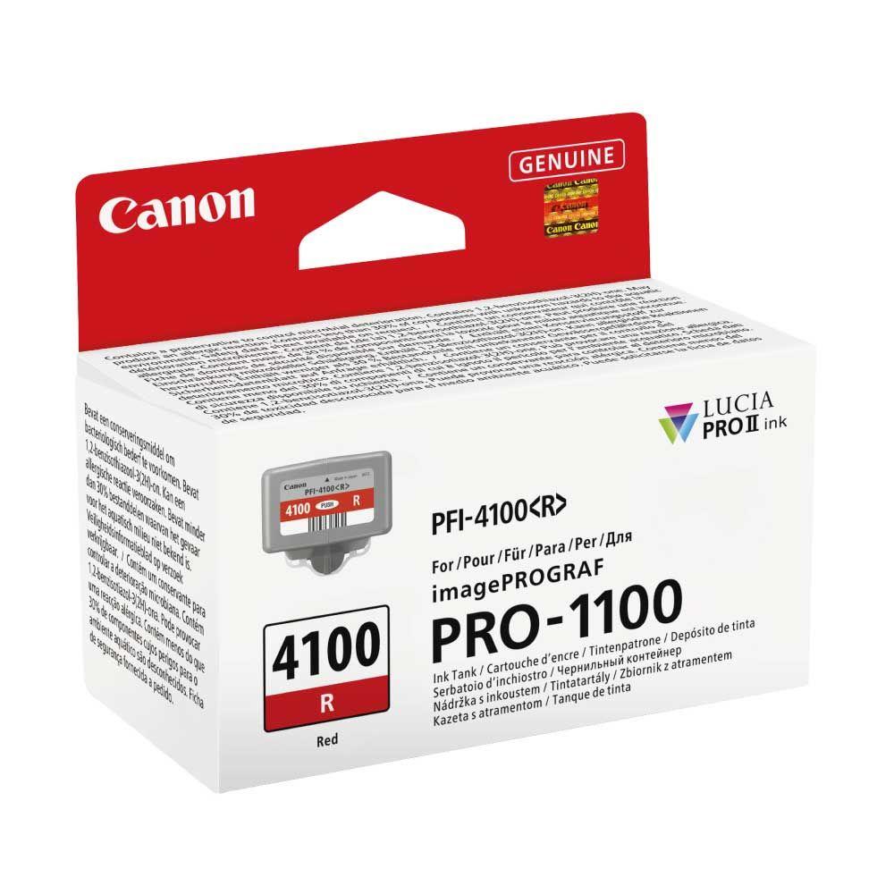 Canon Μελάνι Inkjet PFI4100R Red (6785C001) (CANPFI-4100R) *