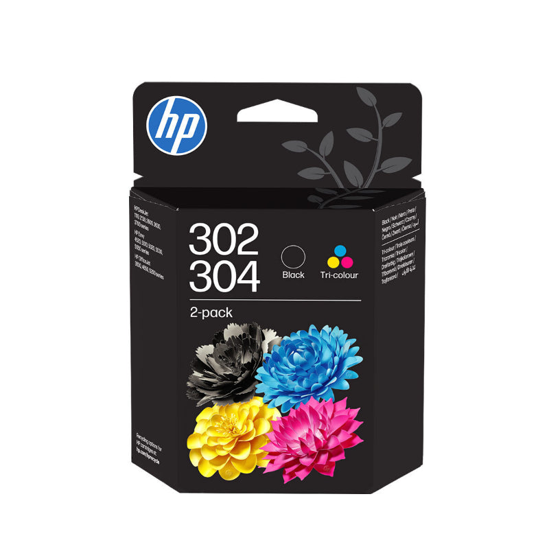 HP Μελάνι Inkjet No.302 / 304 Tricolor / Black 2-Pack (B82L1AE) (HPB82L1AE)