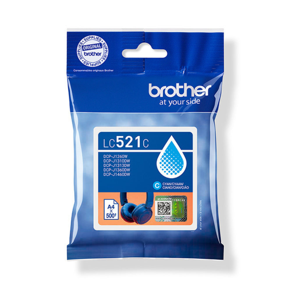 Brother Μελάνι Inkjet LC-521 Cyan (LC521C) (BROLC521C)