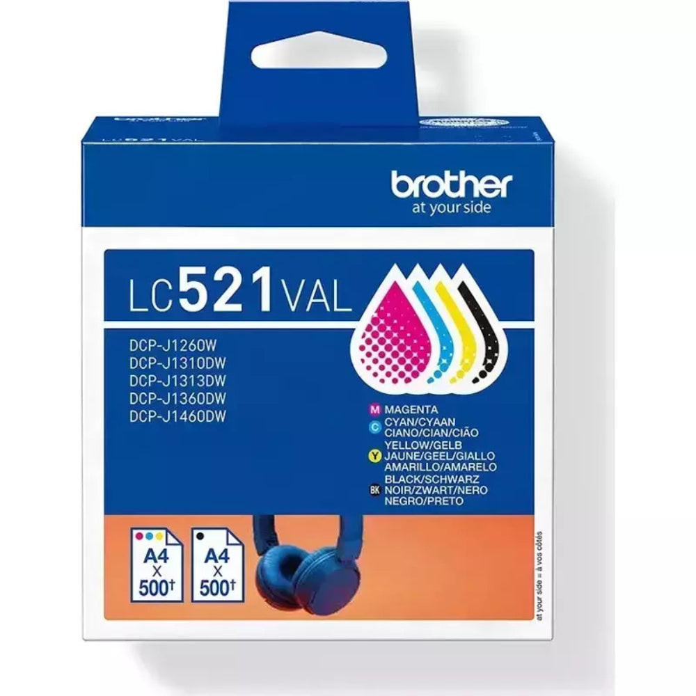 Brother Μελάνι Inkjet LC-521VA Multipack (LC521VAL) (BROLC521VAL)