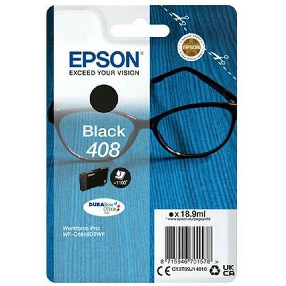 Epson Μελάνι Inkjet No.408 Black (C13T09J14010) (EPST09J140)