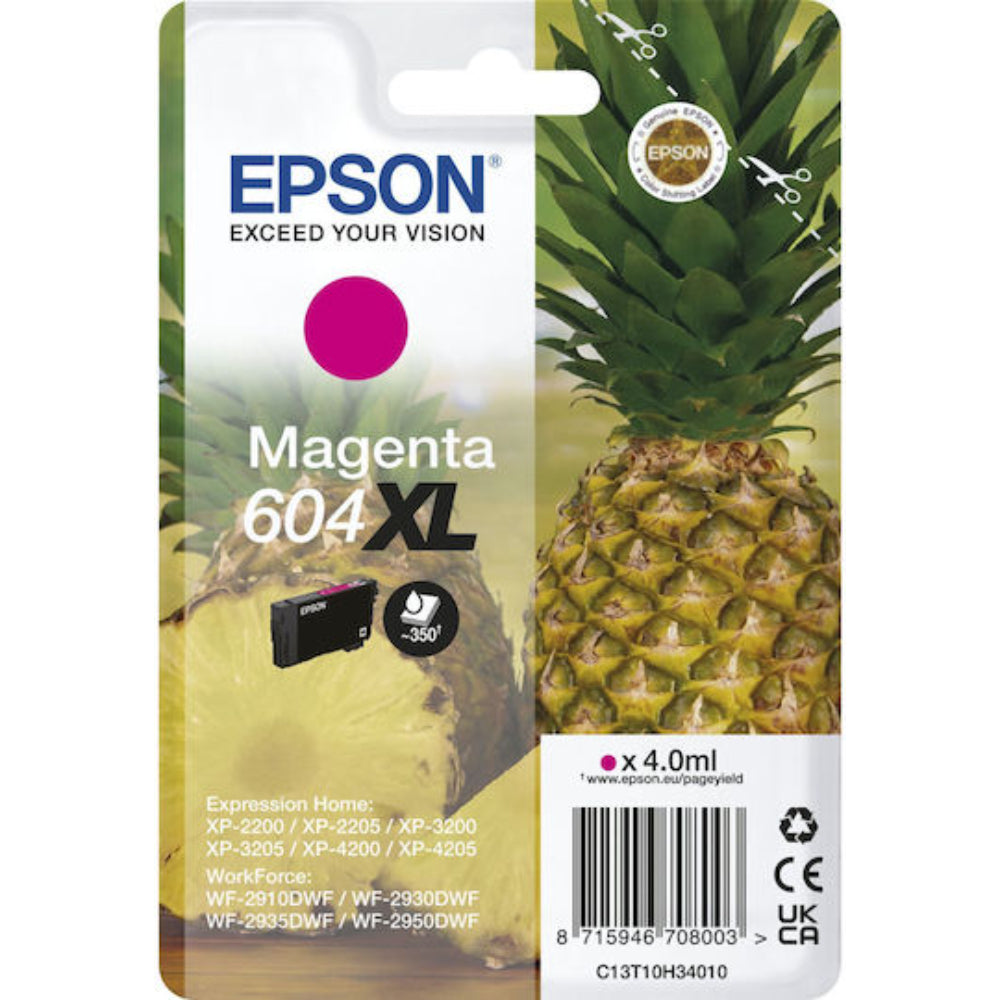 Epson Inkjet Ink Cartridge No.604XL Magenta (C13T10H34010) (EPST10H34010)