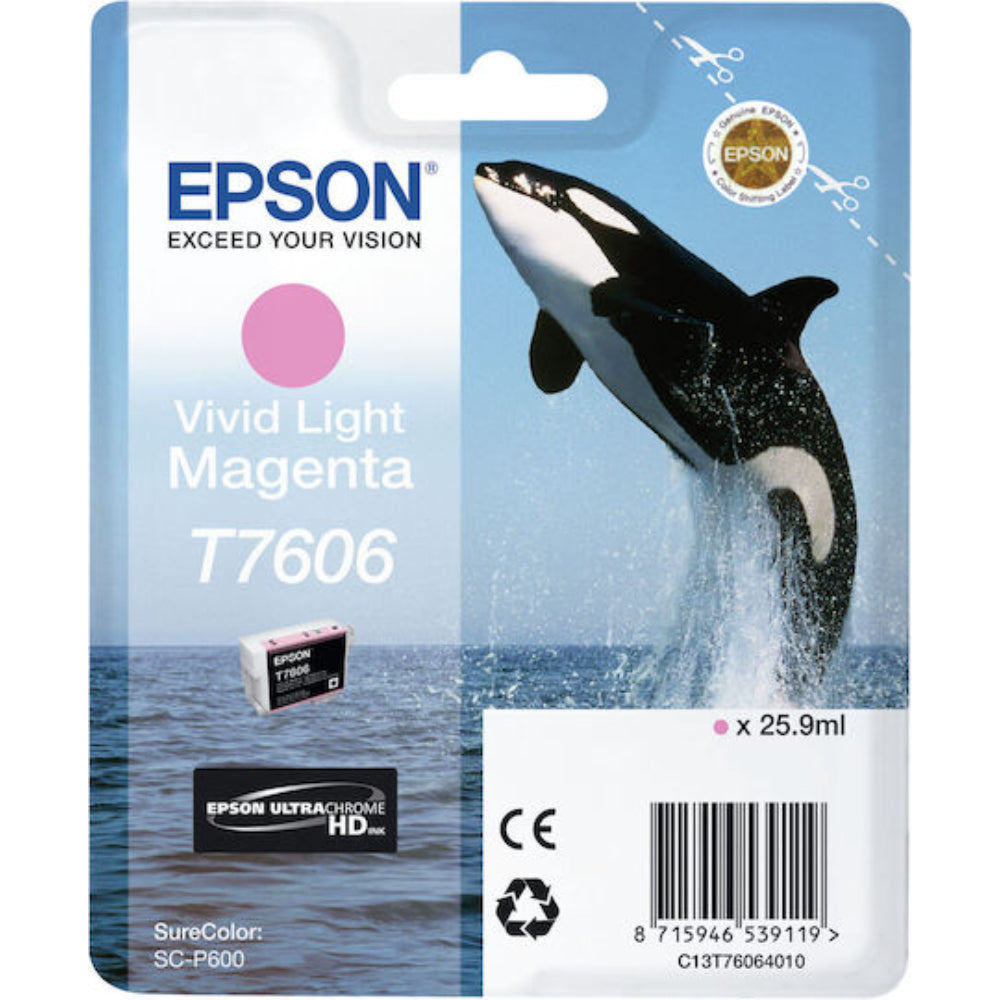 Epson Inkjet Ink Cartridge T760640 Vivid Light Magenta (C13T76064N10) (EPST76064N10)