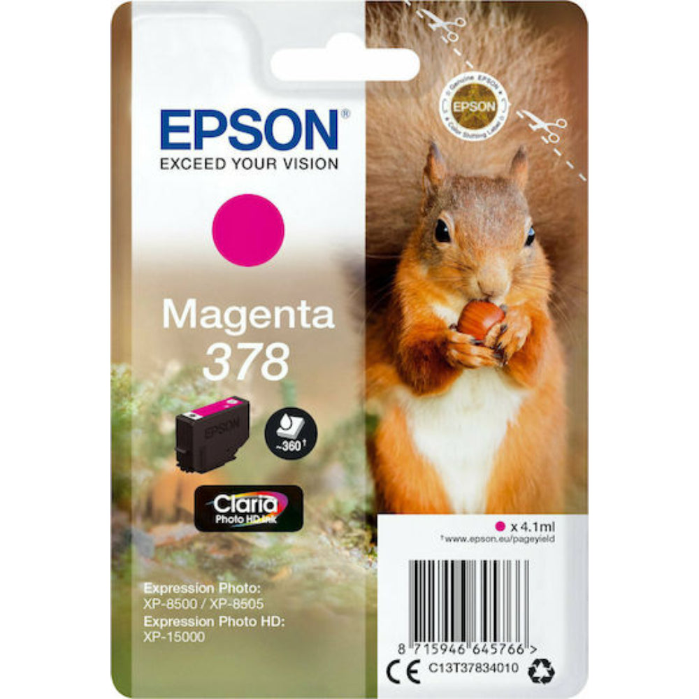 Epson Inkjet Ink Cartridge 378 Magenta (C13T37834010) (EPST37834010)