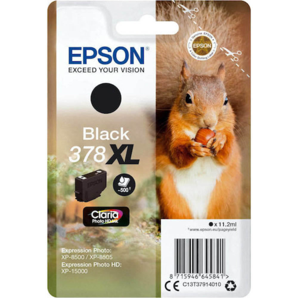 Epson Inkjet Ink Cartridge 378XL Black (C13T37914010) (EPST37914010)