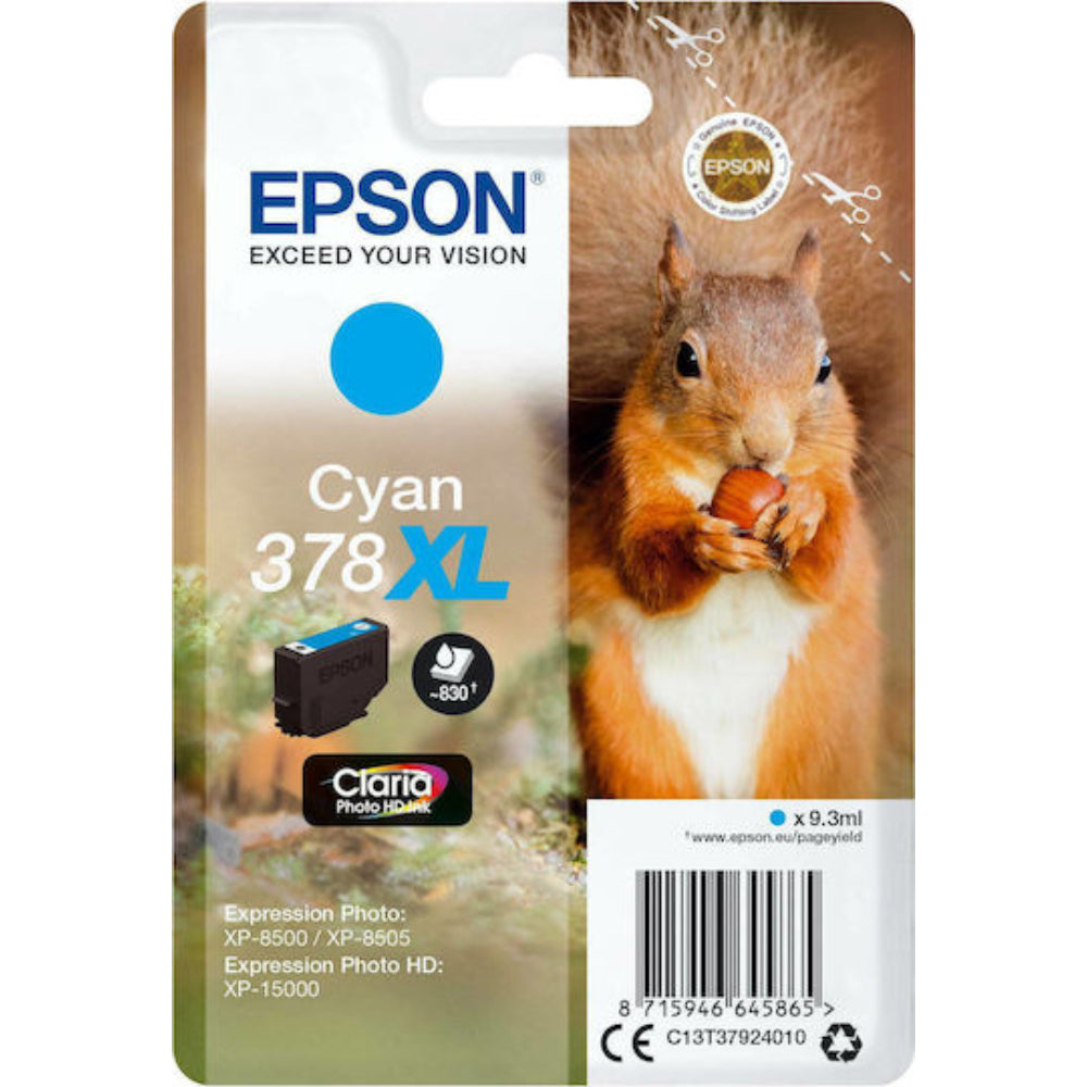 Epson Inkjet Ink Cartridge 378XL Cyan (C13T37924010) (EPST37924010)