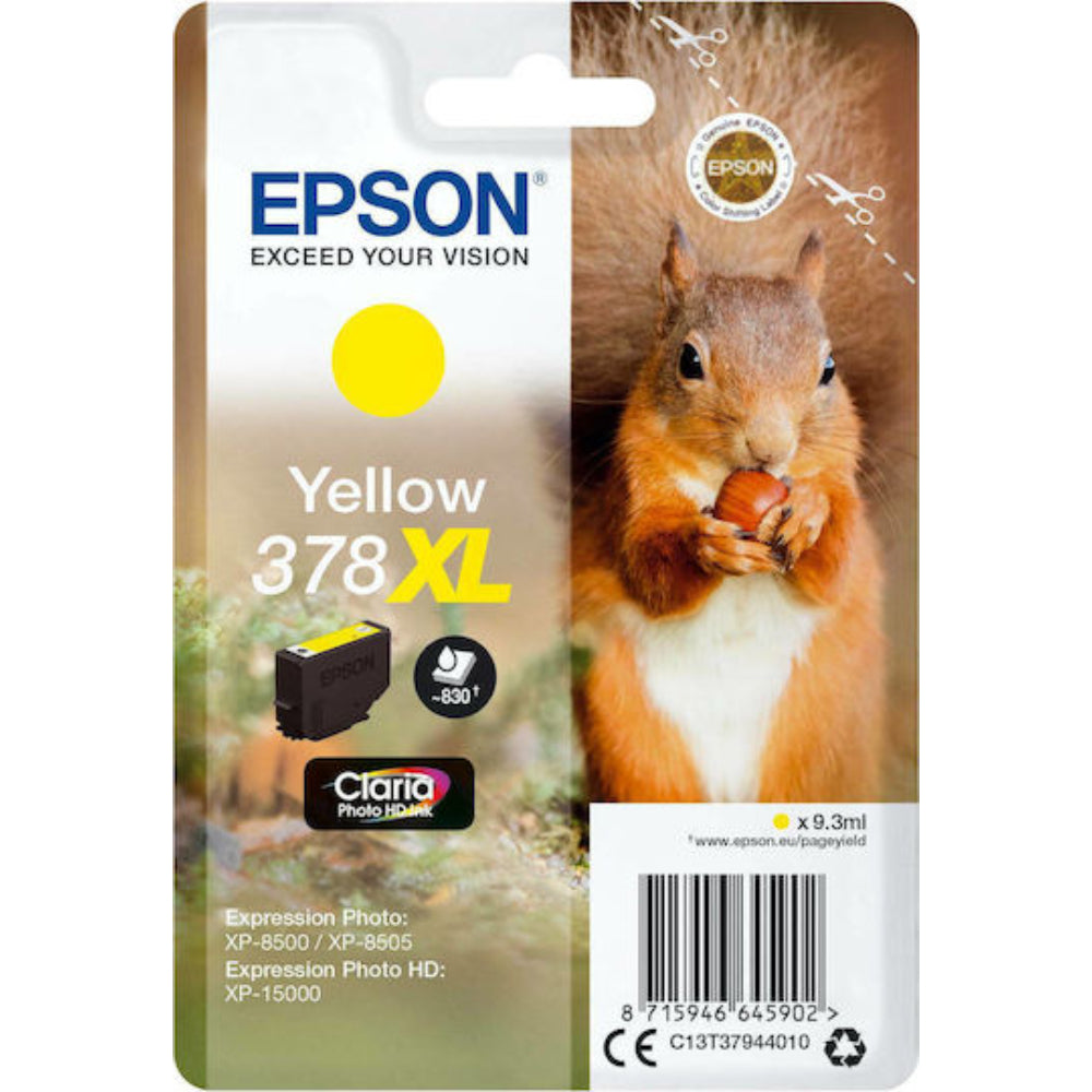 Epson Inkjet Ink Cartridge 378XL Yellow (C13T37944010) (EPST37944010)