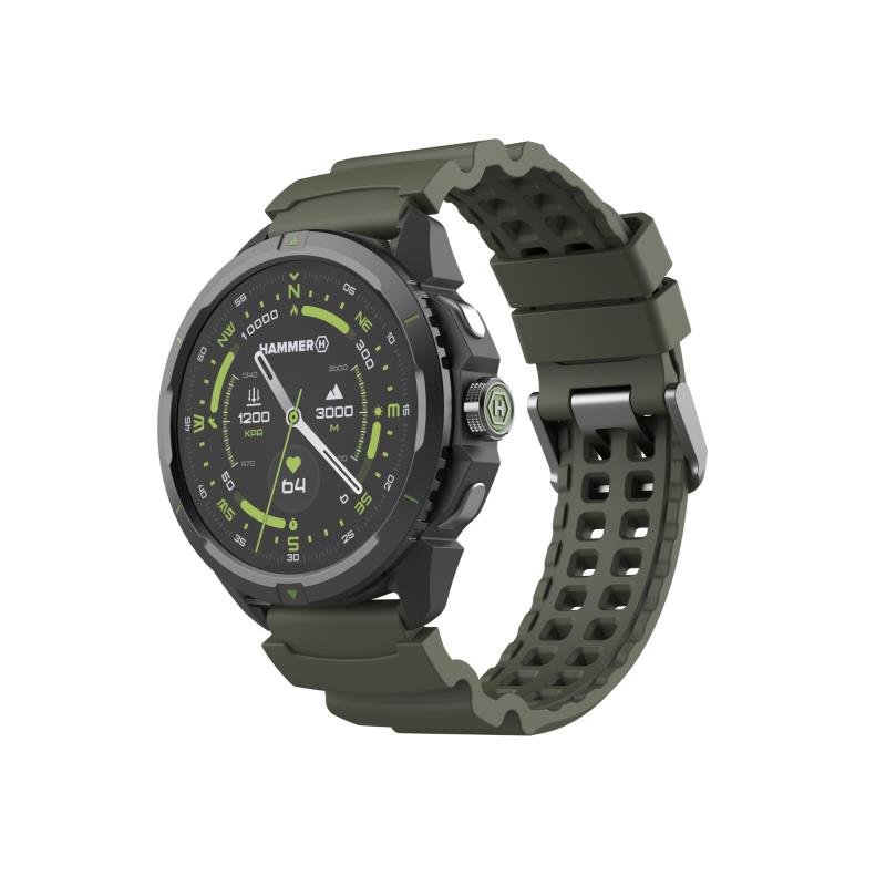 Smartwatch Hammer Watch 2 1.5" Military Edition Χακί