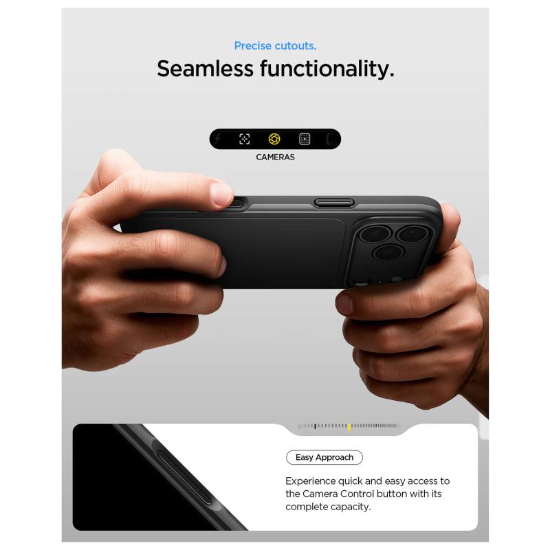 Θήκη TPU Spigen Thin Fit Magsafe Apple iPhone 17 Pro Μαύρο