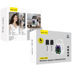 Φορητό Ηχείο Bluetooth Blavec WS-08 Karaoke Idol με 2 Μικρόφωνα 8W Λευκό