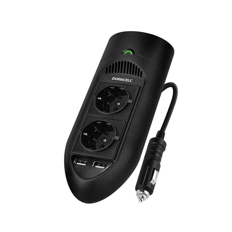 Inverter Αυτοκινήτου Duracell 12V σε 220V & 2 Θύρες USB 2.4A 175W