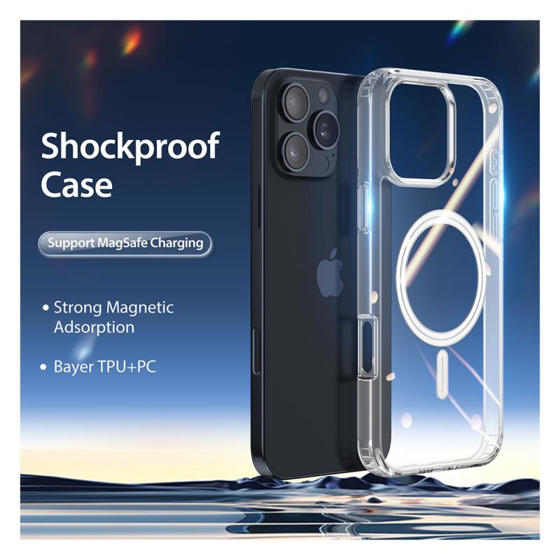Θήκη TPU & PC Dux Ducis Apple iPhone 16 Pro Max Magnetic MagSafe Clin Διάφανο