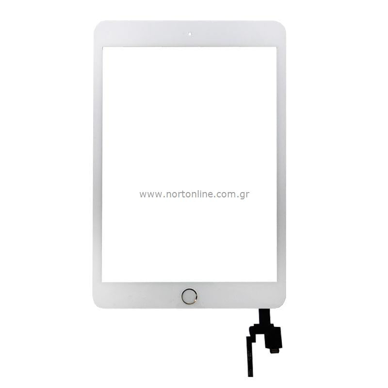 Touch Screen Apple iPad mini 3 με Home Button Λευκό (OEM)