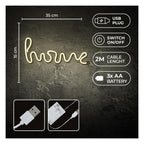 Neon LED Forever Light FLNE21 HOME (USB/Μπαταρίας & On/Off) Θερμό Λευκό