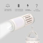 Φακός LED Navelis 6W 3xAA 90lm με Εντομοπαγίδα Λευκό