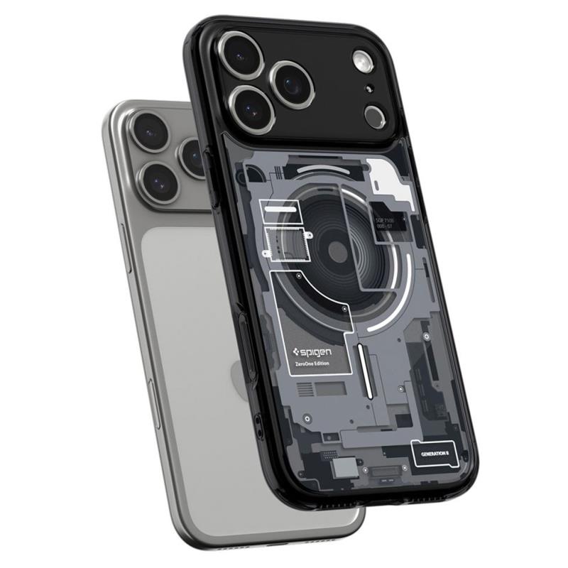 Θήκη TPU & PC Spigen Ultra Hybrid Mag Magsafe Apple iPhone 17 Pro Zero One Μαύρο