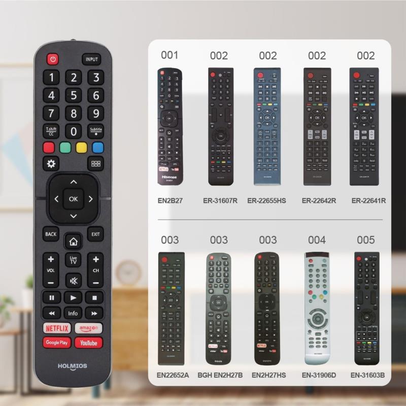 Τηλεχειριστήριο Holmios για Hisense Smart TV