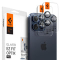 Προστατευτικό Κάλυμμα Κάμερας Spigen Optik.tR EZ-FIT για Τζαμάκι Κάμερας Apple iPhone14 Pro/ 14 Pro Max/ 15 Pro/ 15 Pro Max/ 16 Pro/ 16 Pro Max/ 17 Pro/ 17 Pro Max Μπλε Τιτάνιο (2 τεμ.)