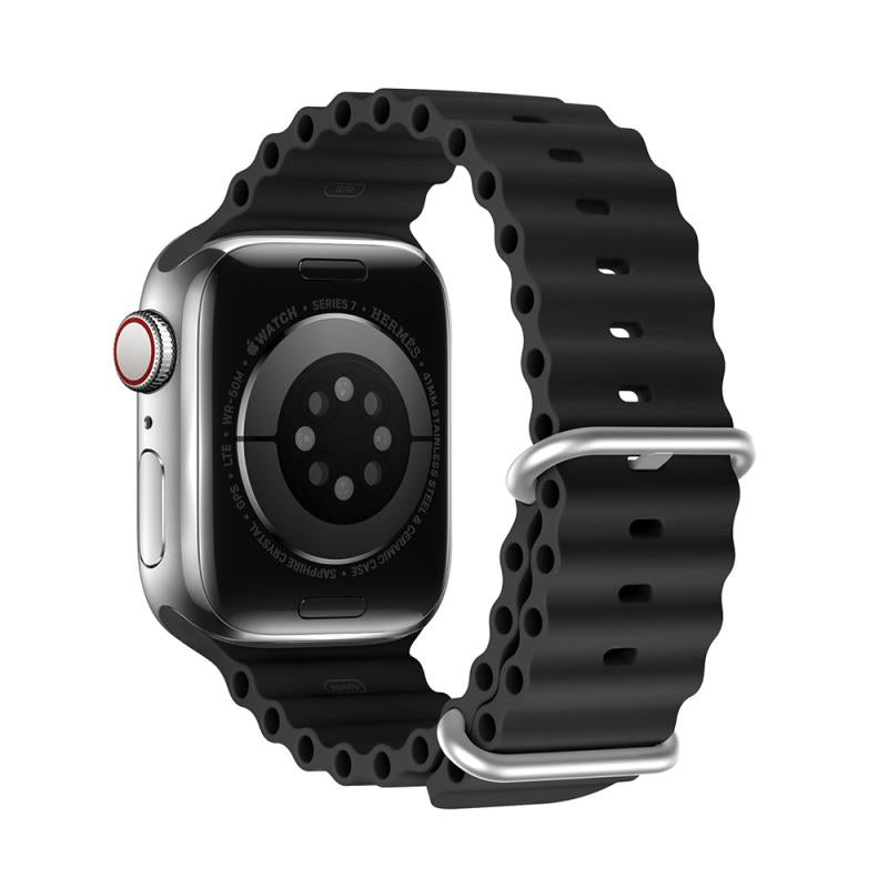 Λουράκι Σιλικόνης Dux Ducis OceanWave Bracelet Apple Watch (44/ 45/ 46/ 49mm) Μαύρο