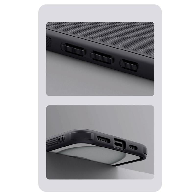 Θήκη Soft TPU & PC Nillkin Super Frosted Shield Pro Apple iPhone 16 Pro Max Μαύρο