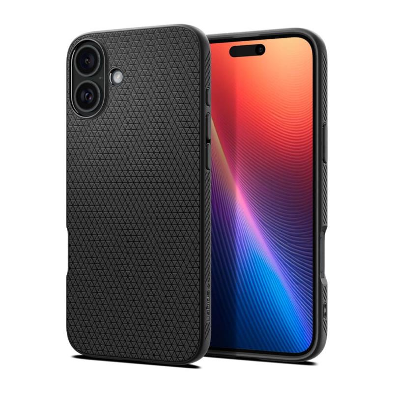 Θήκη Soft TPU Spigen Liquid Air Apple iPhone 16 Plus Μαύρο
