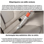 Επαναφορτιζόμενη Σκούπα Xiaomi P30 2000mAh 180W Λευκό