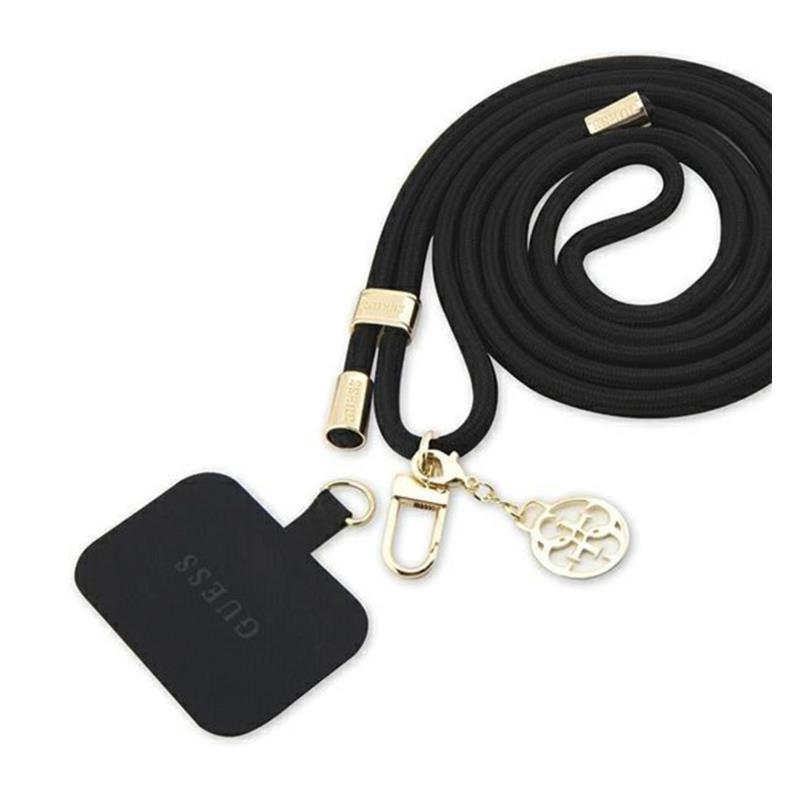 Universal Λουράκι Λαιμού Guess για Θήκες Κινητών CBDY Nylon 4G Μαύρο