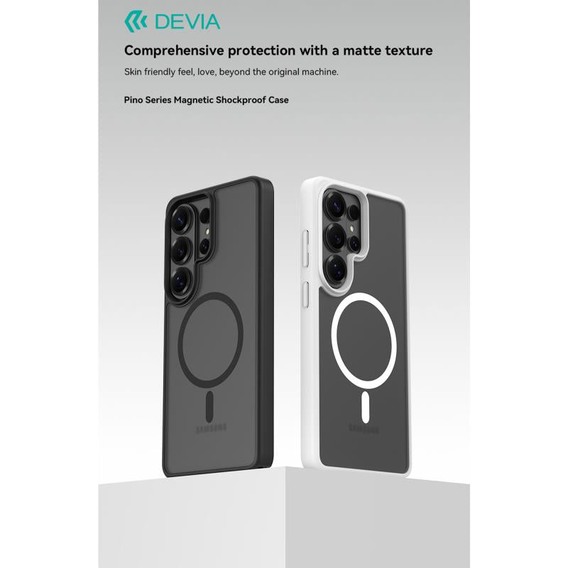 Θήκη TPU & PC Devia Samsung Galaxy S26 Ultra 5G Magnetic Shock Proof Pino Λευκό