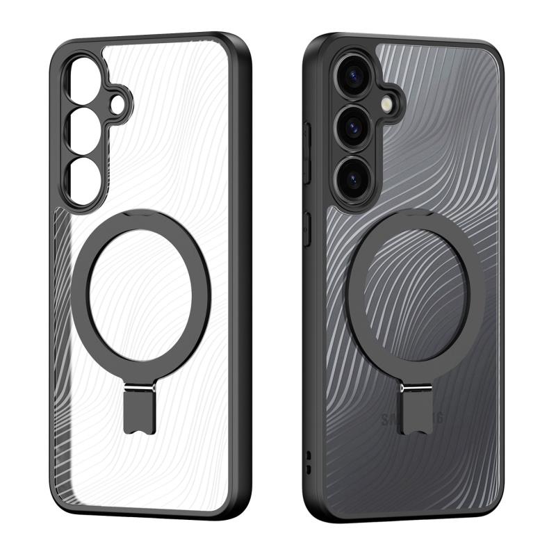 Θήκη TPU & PC Dux Ducis Samsung Galaxy S25 5G Magnetic με Stand Aimo Μαύρο