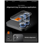 Προστατευτικό Κάλυμμα Κάμερας Spigen Optik.tR EZ-FIT για Τζαμάκι Κάμερας Apple iPhone 16 / 16 Plus/ 17 Black (2 τεμ.)
