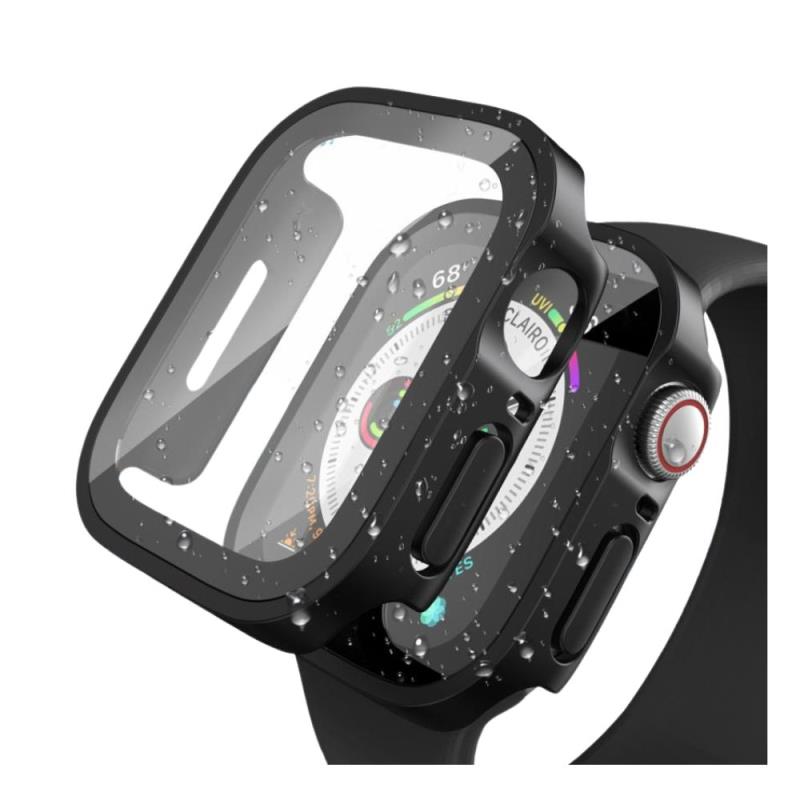 Θήκη PC με Tempered Glass Ahastyle WG56-2 Premium Apple Watch 7/ 8/ 9 45mm Διάφανο (2 τεμ.)