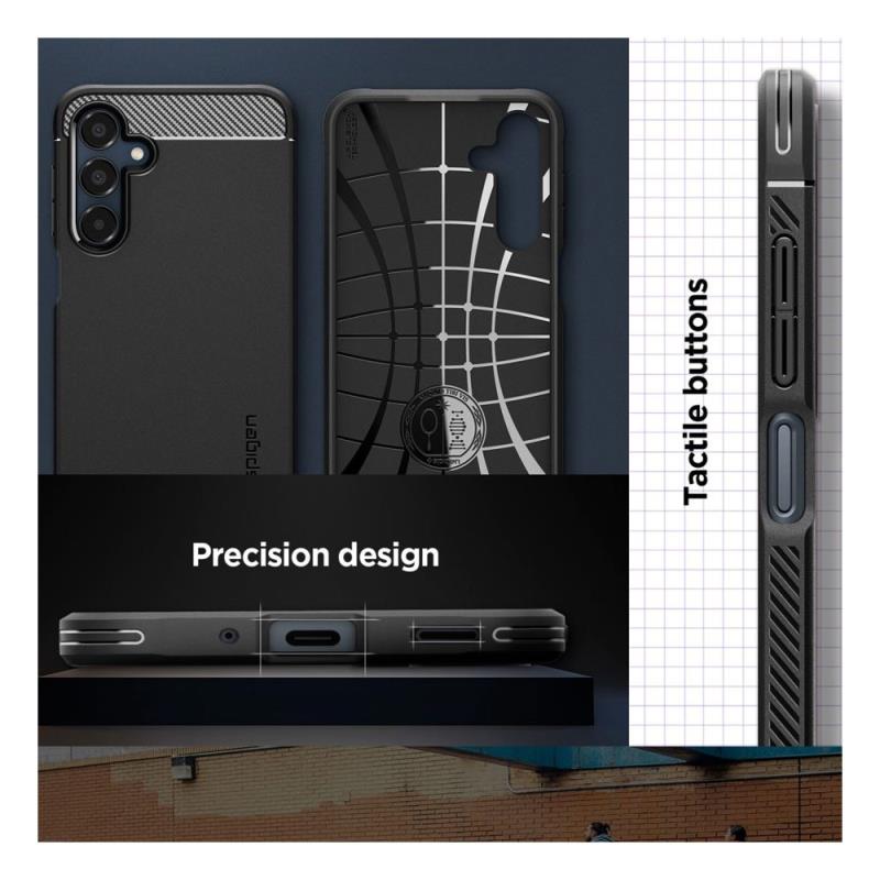 Θήκη Soft TPU Spigen Samsung Galaxy A16 4G/ 5G Rugged Armor Μαύρο