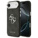 Θήκη PU Guess Apple iPhone Air Hardcase Big Logo 4G Μαύρο