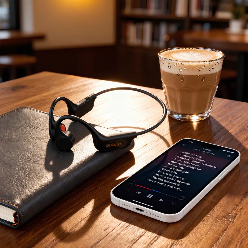 Στερεοφωνικό Ακουστικό Bluetooth Dudao U22 με Bone Conduction Neckband Μαύρο