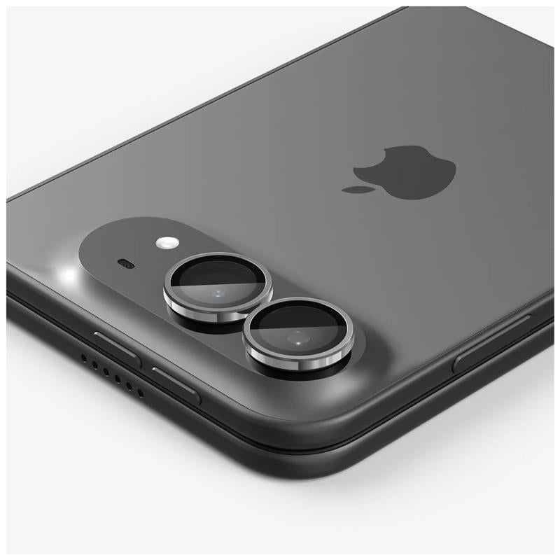 Προστατευτικό Κάλυμμα Κάμερας Spigen Optik.tR EZ-FIT για Τζαμάκι Κάμερας Apple iPhone Duo Λευκό (2 τεμ.)