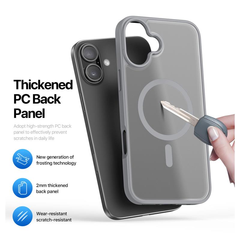 Θήκη TPU & PC Dux Ducis Apple iPhone 17 Magnetic MagSafe Yind Γκρι