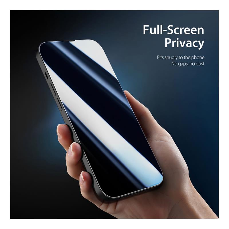 Tempered Glass Full Face Privacy Dux Ducis Apple iPhone 15 Plus Μαύρο (1 τεμ.)