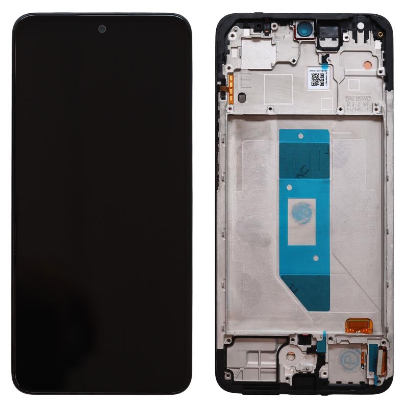 Οθόνη με Touch Screen & Μεσαίο Πλαίσιο Xiaomi Redmi Note 14 4G (Europe Version) Μαύρο (Original)