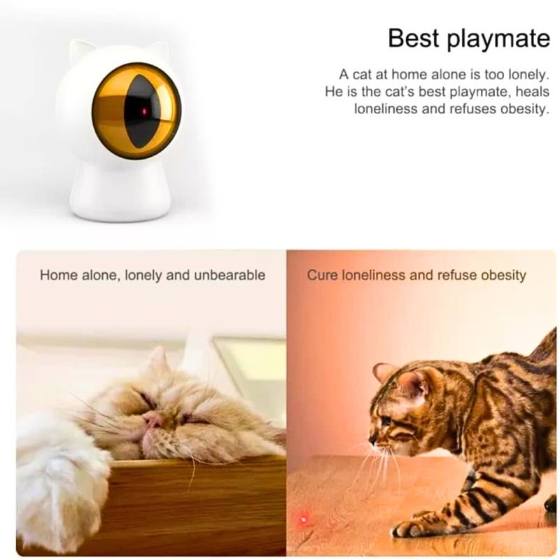 Παιχνίδι Γάτας/ Σκύλου Petoneer με Smart Dot Laser Λευκό