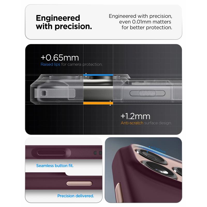 Θήκη TPU/ Σιλικόνης Spigen Apple iPhone 18 Pro Max/ 17 Pro Max MagSafe Caseology Nano Pop Μπορντώ