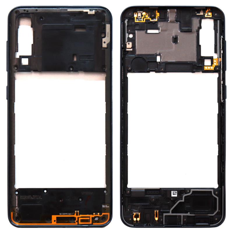 Μεσαίο Πλαίσιο Samsung A307F Galaxy A30s Μαύρο (Original)