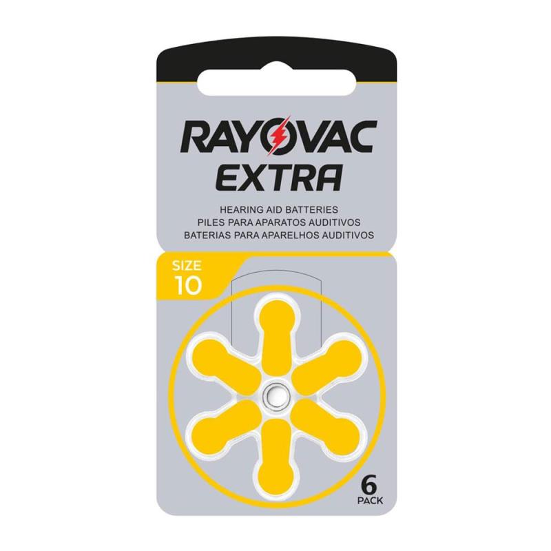 Μπαταρία Ακουστικών Βαρηκοΐας Rayovac Extra Advanced 10 (6 τεμ.)
