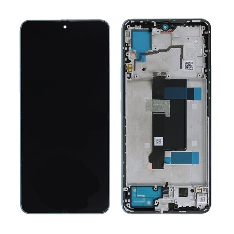 Οθόνη με Touch Screen & Μεσαίο Πλαίσιο Xiaomi Redmi Note 13 Pro 5G Μπλε (Original)