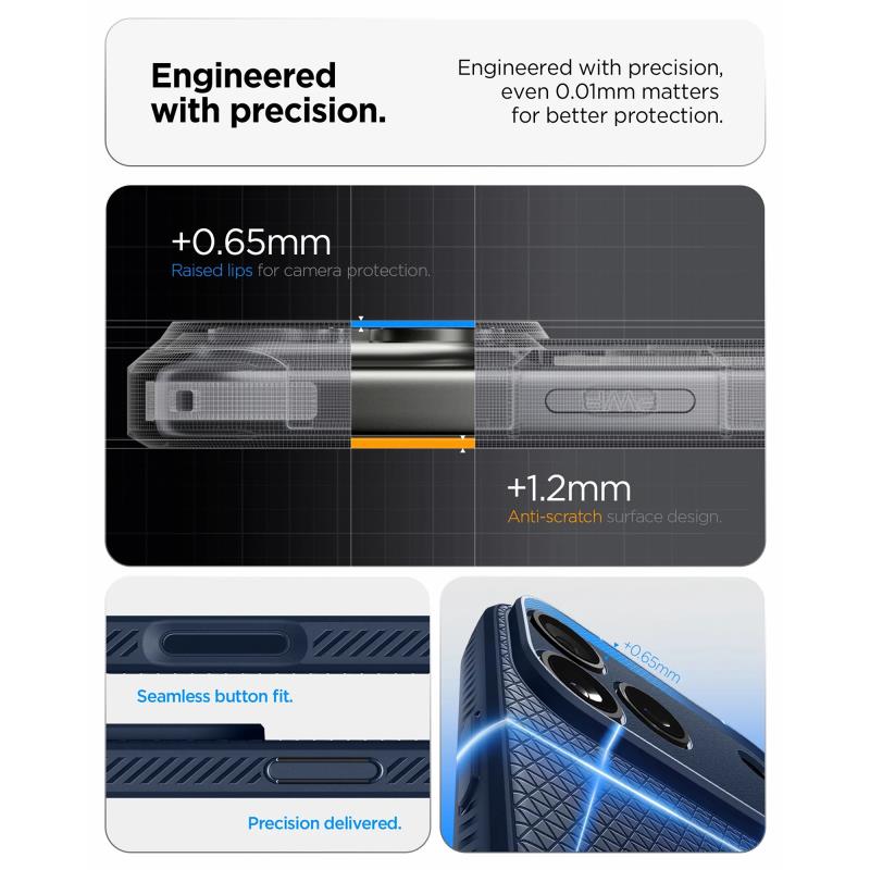 Θήκη Soft TPU Spigen Apple iPhone 18 Pro Max/ 17 Pro Max Liquid Air Σκούρο Μπλε
