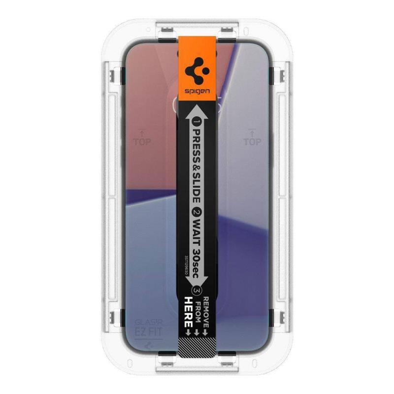 Tempered Glass Full Face Spigen Glas.tR EZ-FIT Privacy Apple iPhone 15/ 16 (2 τεμ.)