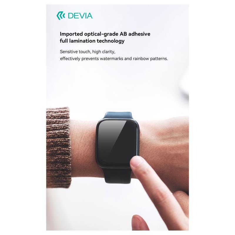 Tempered Glass Full Screen Curved Devia Watch 46mm με Βοηθητικό Εργαλείο Van Διάφανο