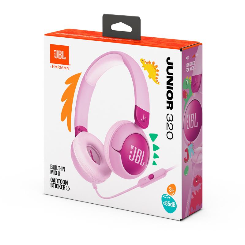 Ενσύρματα Ακουστικά Κεφαλής JBL JR320 για Παιδιά Μωβ
